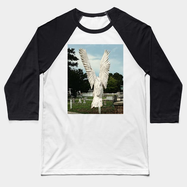 Angel Good Bye Baseball T-Shirt by Loveday101